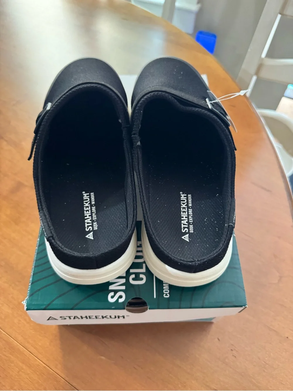 Black Sneaker Clog - Comfortable Slip-On size 10